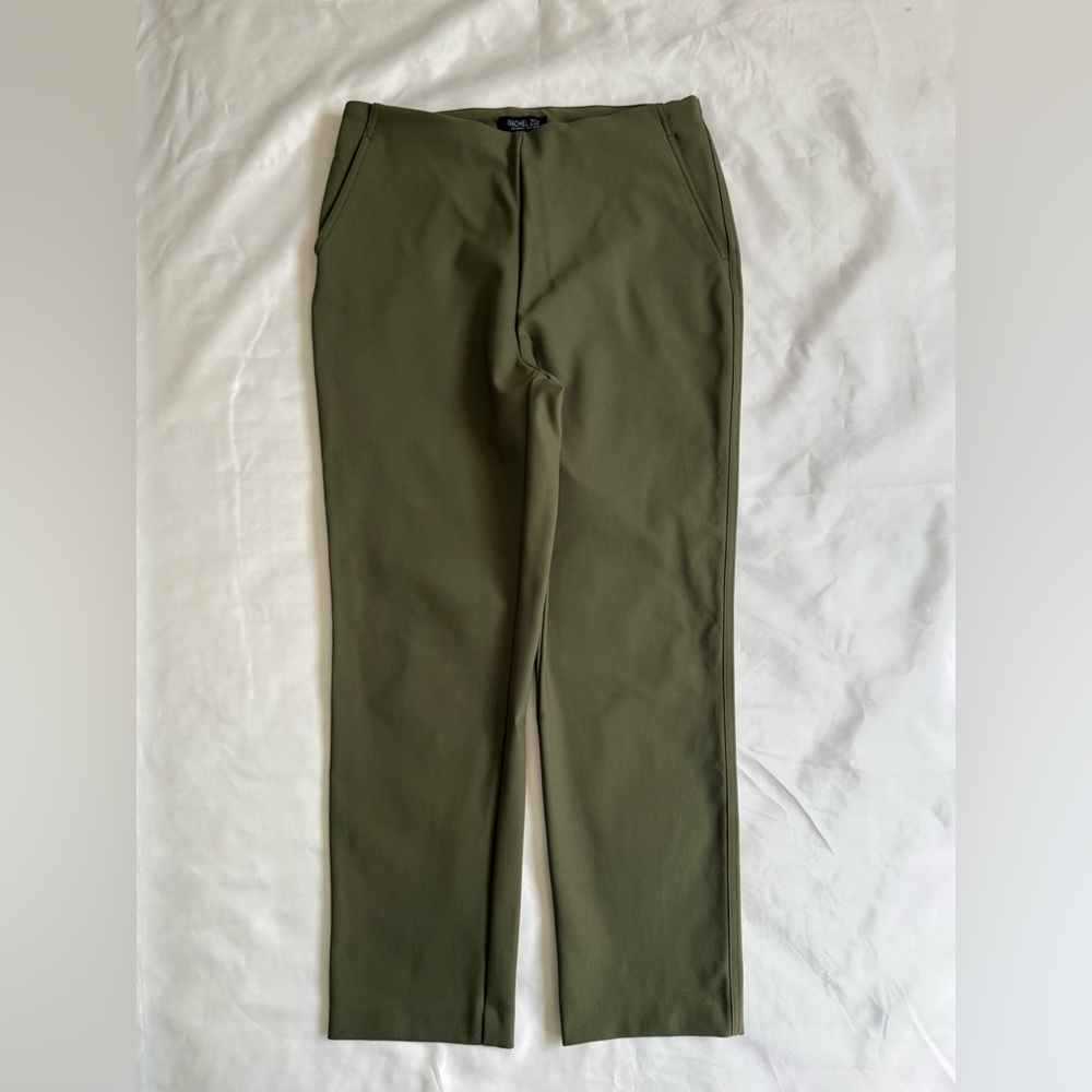 Rachel Zoe Olive Green Straight Women’s Troursers 8